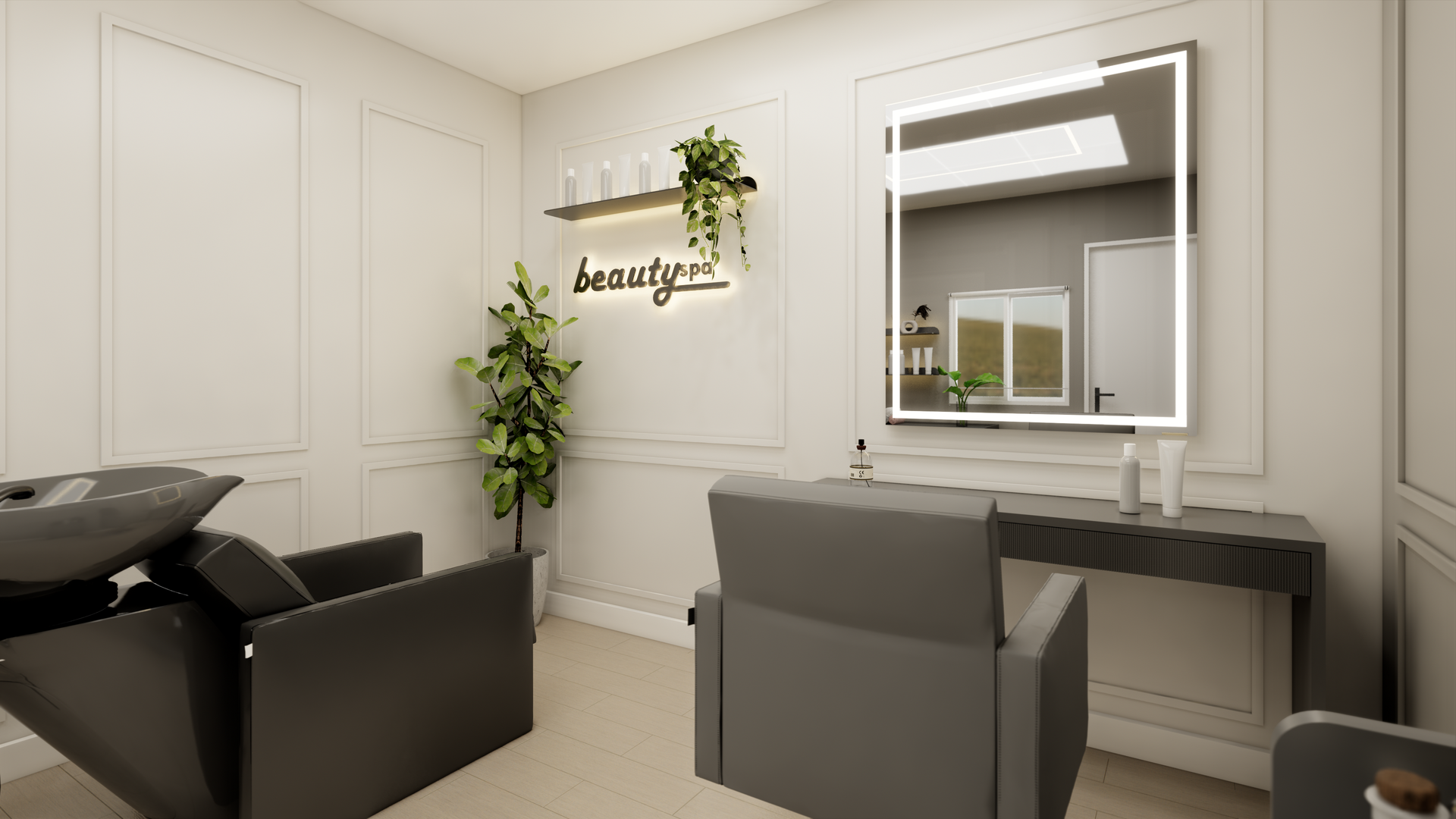 Hair Salon Monochrome Edition